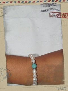 Fresh Water Pearl with a spot of Blue