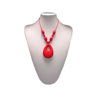 Mummy and Baby - Oval Pendant Red
