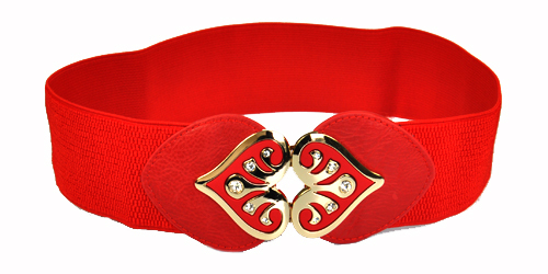 Heart Belt Red