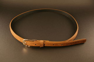 Skinny Dress Belt Tan