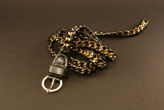 Plait Belt Black