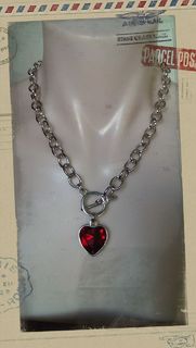 Small Crystal Heart Ruby