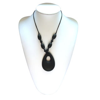 Mummy and Baby - Oval Pendant Smokey Black